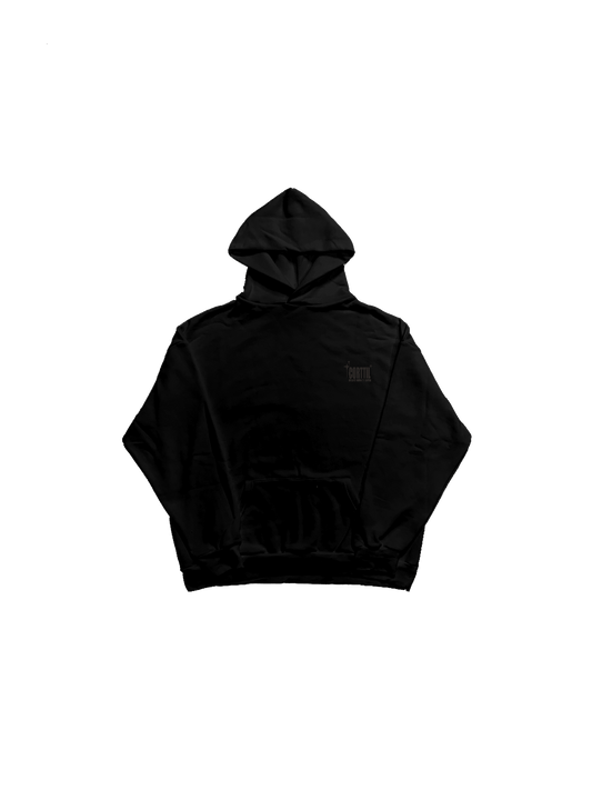 BLACK HOODIE "CORTTIL MME"